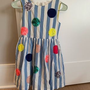 Boden Girls colorful sleeveless flare dress